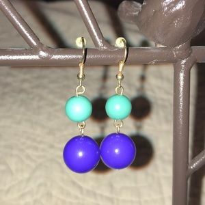 Beaded drop earrings